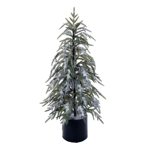 VIC-RH260972 - 6' Frosted Norfolk Potted Tree K/D - Vickerman