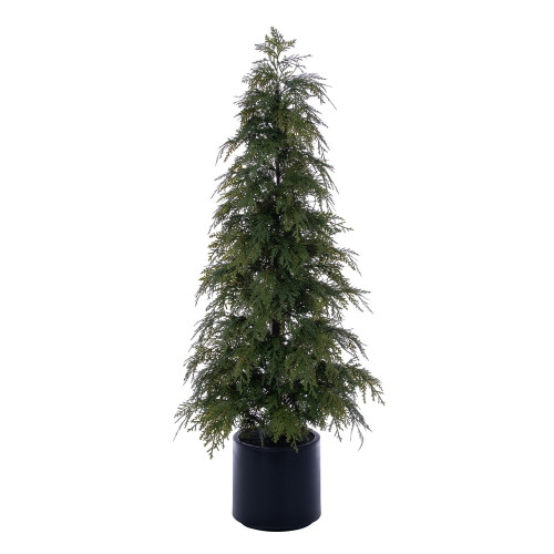 VIC-RH260360UV - 5' Green Cedar Potted Tree UV K/D - Vickerman