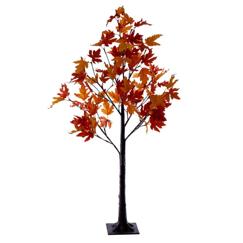 VIC-X260196LED - 8' Orange Maple Leaf Tree LED 168 Warm White - Vickerman