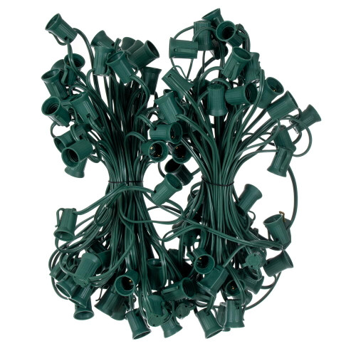 VIC-VC9SPT1-06G1000 - C9 1000' x 2000 Socket SPT1 18 Ga Green Wire 6"Sp - Vickerman