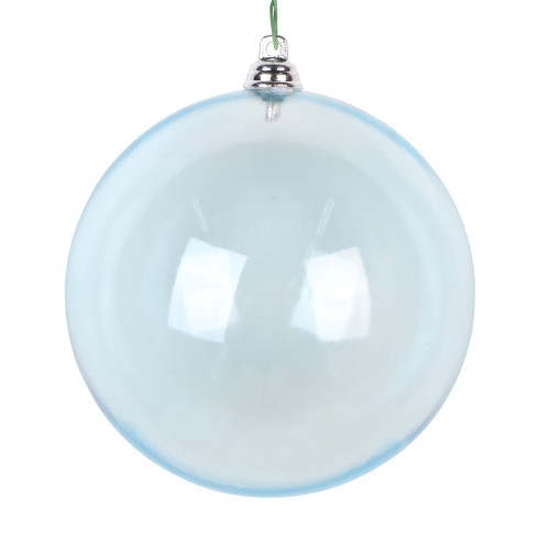 VIC-MC260132WC - 4" Baby Blue Clear Ornament, 4-Pack - Vickerman