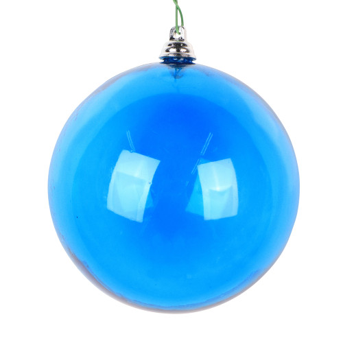 VIC-MC260302WM - 4.75" Blue Matte Clear Ornament, 3-Pack - Vickerman
