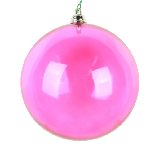 VIC-MC260370WM - 4.75" Fuchsia Matte Clear Ornament, 3-Pack - Vickerman