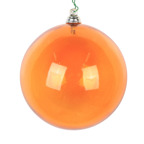 VIC-MC260118WC - 4" Orange Clear Ornament, 4-Pack - Vickerman