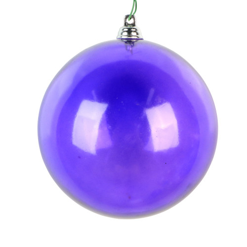 VIC-MC260366WC - 4.75" Purple Clear Ornament, 3-Pack - Vickerman