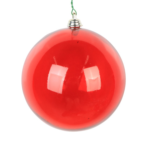 VIC-MC260303WC - 4.75" Red Clear Ornament, 3-Pack - Vickerman