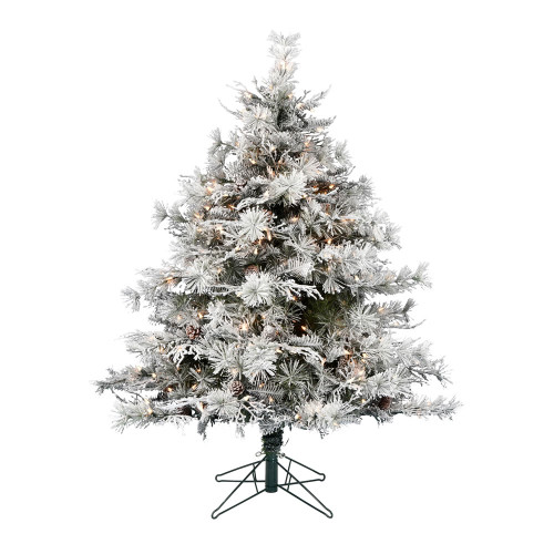 VIC-A190386 - 10' x 83" Flocked Cheshire Dura-lit 1700 CL - Vickerman