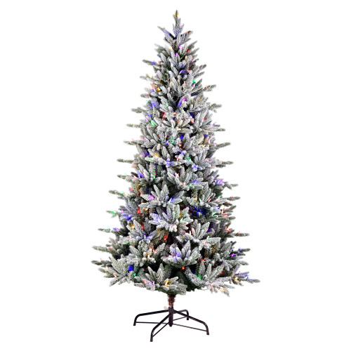VIC-S202092LED - 12' x 60" Flocked Vail Pine Dura 1600 MU - Vickerman