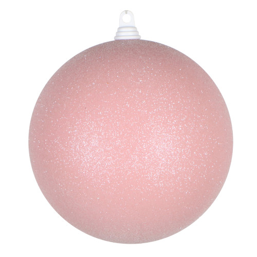 VIC-MT264108W - 8" Pink Sugar Glitter Ball Ornament - Vickerman