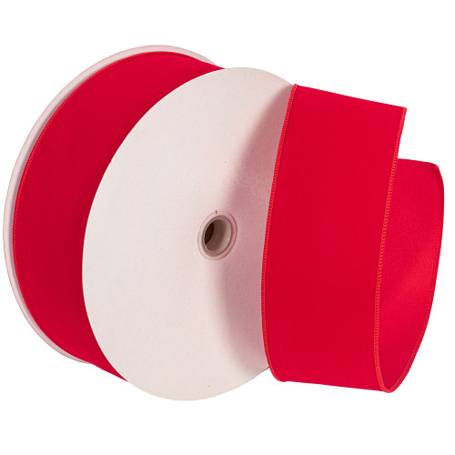 VIC-Q206236 - 6"x50yd Red Velvet Outdoor Ribbon - Vickerman