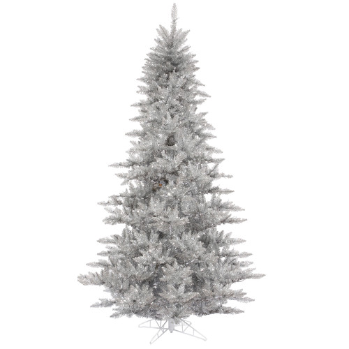 VIC-K166886LED - 10'x68" Silver Tree Dura L LED 1150 Warm White - Vickerman