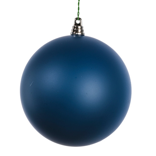 VIC-MT265108W - 8" Slate Blue Eggshell Ball Ornament - Vickerman