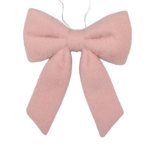 VIC-MC264312 - 12" x 15" Soft Pink Faux Fur Bow - Vickerman