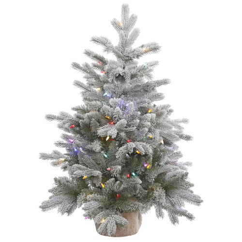 VIC-A156632LED - 36" x 28" Frosted Sable Tree LED 100 MU - Vickerman