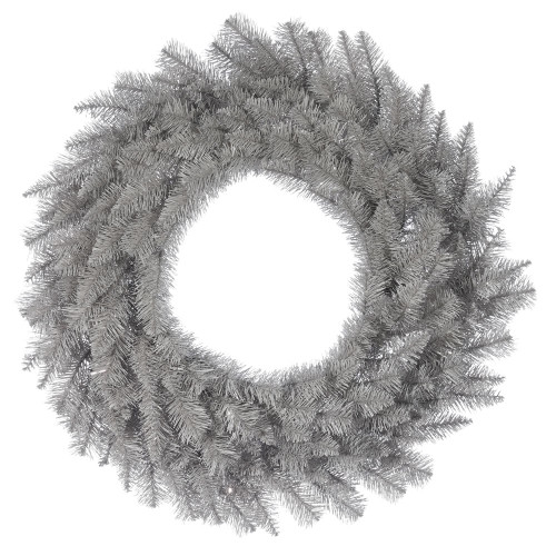 VIC-A193136 - 36" Platinum Fir Wreath 240 Tips - Vickerman