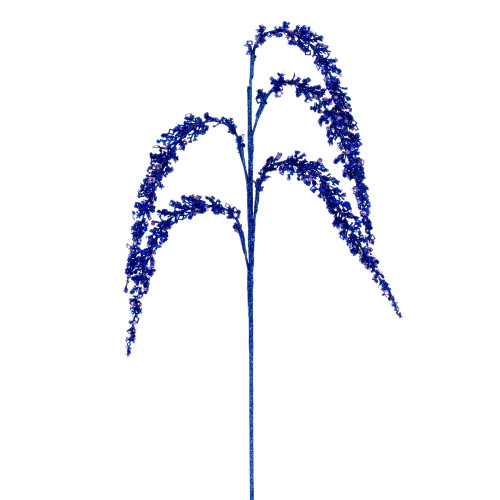 VIC-EH212402 - 27" Blue Glitter Setaria Spray, 3-Pack - Vickerman