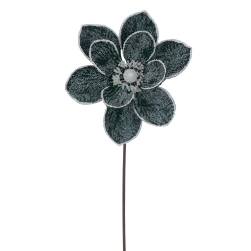 VIC-EH236364 - 23" Midnight Green Magnolia Stem, 3-Pack - Vickerman