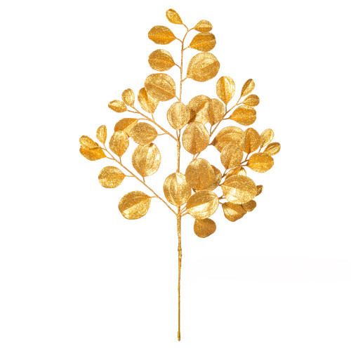 VIC-FK220825 - 25" Gold Dogwood Glitter Spray, 3-Pack - Vickerman
