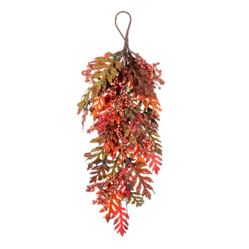 VIC-FQ222726 - 26" Oak Leaves/Acorn/Berry Teardrop - Vickerman