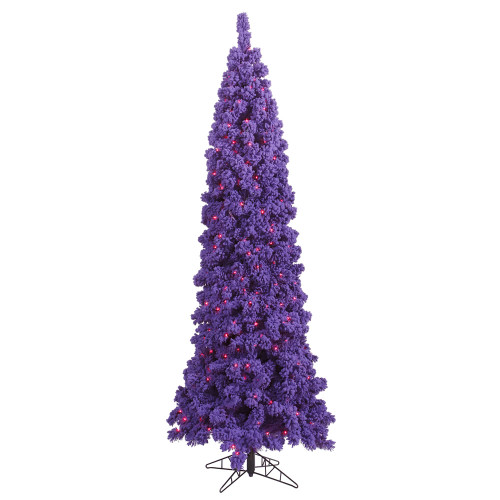 VIC-K168388 - 10'x49" Flocked Purple Pencil Dura L 750 Pr - Vickerman