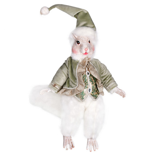 VIC-KV200522 - 14" Jewel-tide Greetings Squirrel Doll - Vickerman