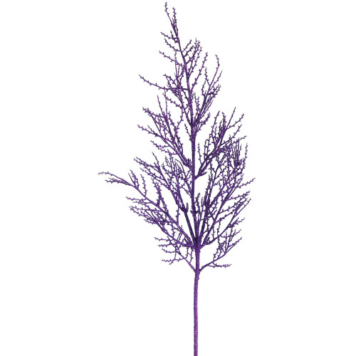 VIC-L162406 - 28" Purple Glitter Wild Huck Spray, 6-Pack - Vickerman
