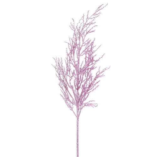 VIC-L162445 - 28" Mauve Glitter Wild Huck Spray, 6-Pack - Vickerman