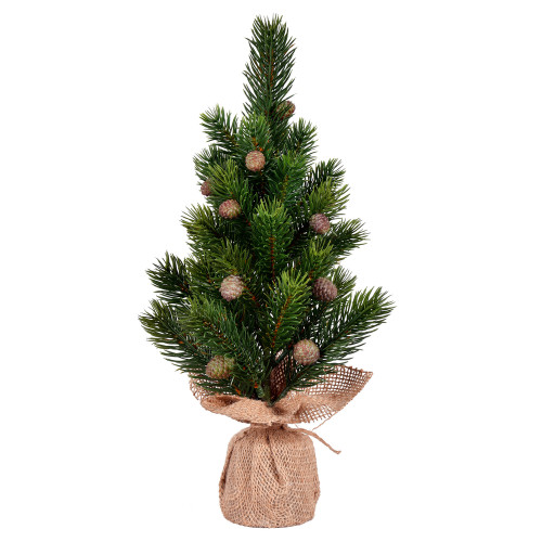 VIC-LF203015 - 15" Spruce Sapling Tree Cone Bur 2Pk - Vickerman
