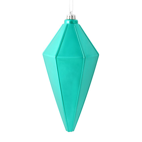 VIC-M183042S - 7" Teal Shiny Lantern Ornament, 4-Pack - Vickerman