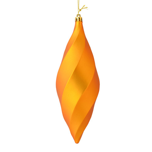 VIC-M183130M - 8" Antique Gold Matte Swirl Finial, 6-Pack - Vickerman