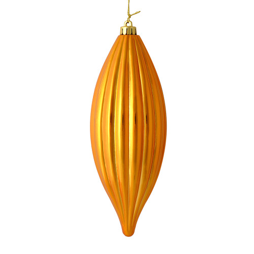 VIC-M183230S - 8" Antique Gold Shiny Line Finial, 4-Pack - Vickerman