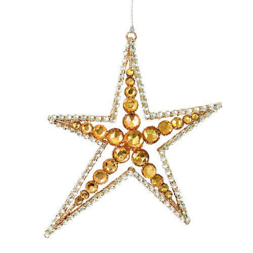 VIC-M189058 - 6" Rose Gold Jewel Metal Sea Star, 3-Pack - Vickerman