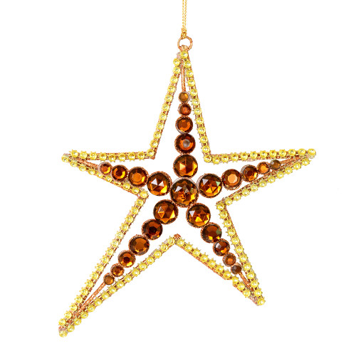 VIC-M189076 - 6" Mocha Jewel Metal Sea Star Ornament, 3-Pack - Vickerman