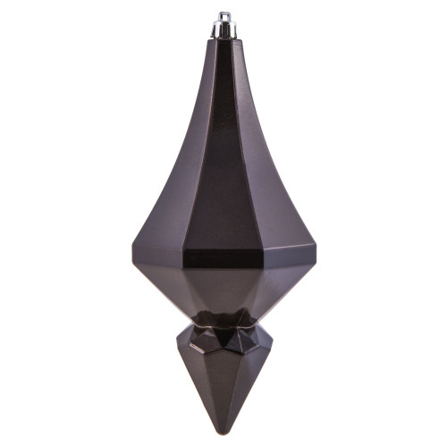 VIC-MC191084D - 8" Gunmetal Candy Diamond Finial, 2-Pack - Vickerman