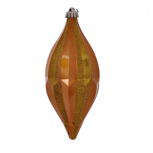 VIC-MC191130D - 10" Antique Gold Candy Glitter Shuttle, 2-Pack - Vickerman