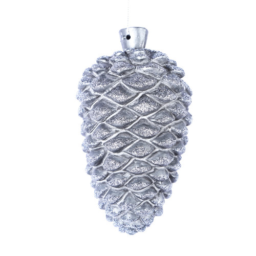 VIC-MC194687 - 5.5" Pewter Antique Pinecone Ornament, 3-Pack - Vickerman