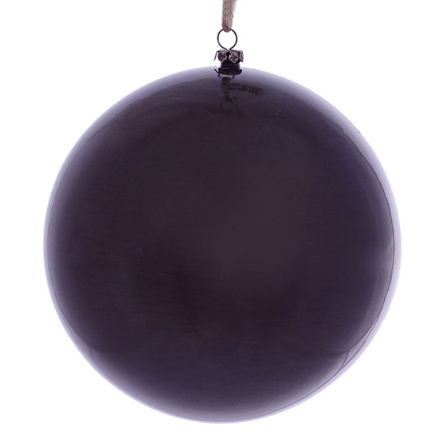 VIC-MC197265 - 6" Burgundy Wood Grain Ball Ornament, 3-Pack - Vickerman