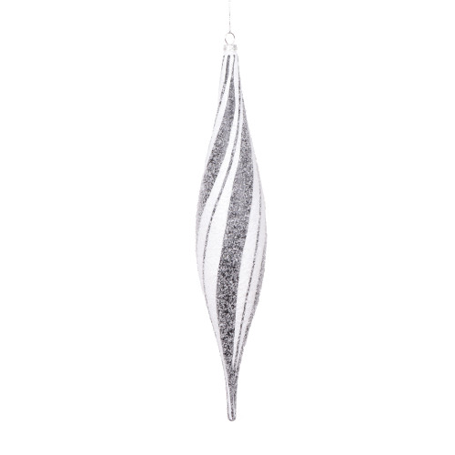VIC-MT2213930 - 13" White Black Swirl Shuttle, 2-Pack - Vickerman