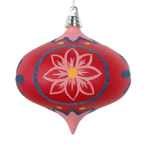 VIC-MT232021 - 4" Red Hand-painted Onion Ornament, 3-Pack - Vickerman