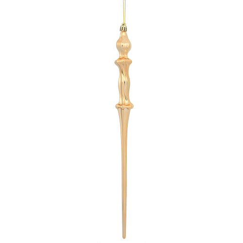 VIC-N175380D - 15.7" Café Latte Shiny Icicle, 3-Pack - Vickerman