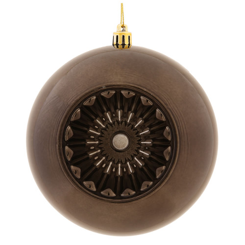 VIC-N175584D - 4.75" Gunmetal Shiny Star Brite Ball, 4-Pack - Vickerman