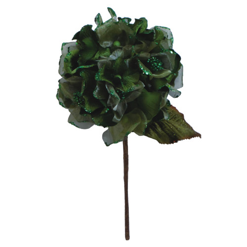 VIC-O146713 - 29" Lime Velvet Hydrangea 7" Flower - Vickerman