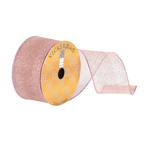 VIC-Q180422 - 2.5"x10yd Orchid Shimmer Woven Ribbon - Vickerman