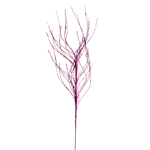 VIC-QG221070 - 37" Fuchsia Wavy Twig Glitter Spray, 6-Pack - Vickerman