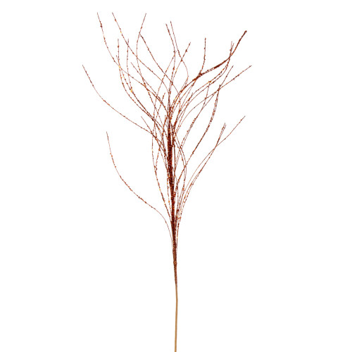VIC-QG221088 - 37" Copper Wavy Twig Glitter Spray, 6-Pack - Vickerman