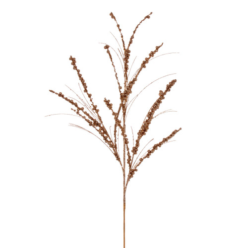 VIC-QG221558 - 36" Rose Gold Berry Twig Glitter Spray, 6-Pack - Vickerman