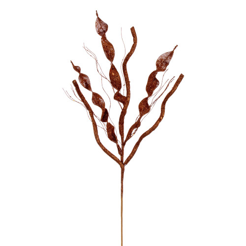 VIC-QG223888 - 34" Copper Multi Spiral Glitter Spray, 4-Pack - Vickerman
