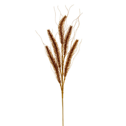 VIC-QG224230 - 30" Antique Gold Wheat Glitter Spray, 6-Pack - Vickerman