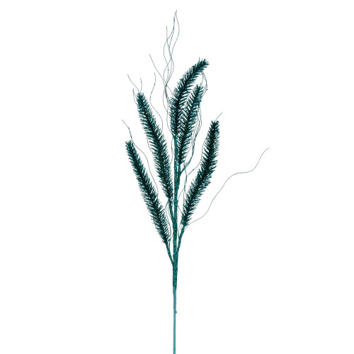 VIC-QG224242 - 30" Teal Wheat Glitter Spray, 6-Pack - Vickerman