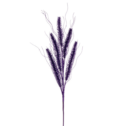 VIC-QG224266 - 30" Purple Wheat Glitter Spray, 6-Pack - Vickerman